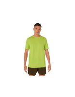 camiseta de running asics core ss top hombre amarillo
