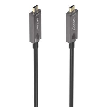 Cable USB-C AISENS A157-0882 10m 10Gbps 4K@60Hz 3A 60W Activo Fibra Óptica Negro