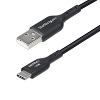 cable cargador usb-a a usb-c de 1m - usb-a a usb tipo c mm - negro