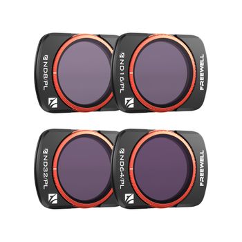 Freewell - Juego de 4 Filtros Magnéticos ND/PL para DJI Osmo Pocket 4 / Pocket 3 y Xtra Muse, Filtros para Lentes de Cámara, Accesorios de Fotografía