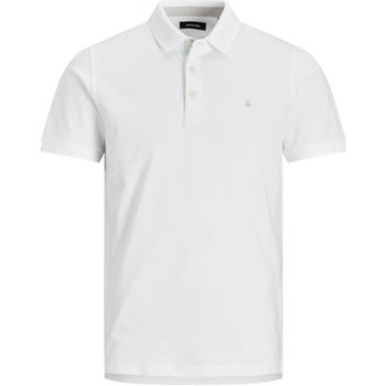 Jack & Jones Polo 12136668 JJEPAULOS POLO SS NOOS WHITE/TONAL/VAPO para hombre