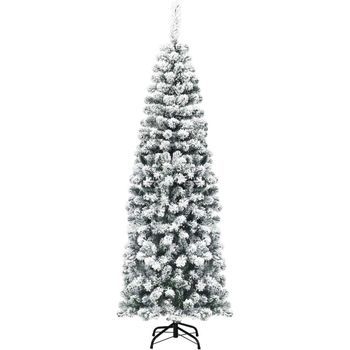 180cm Árbol De Navidad Artificial Nevado, Costway Agujas De Pvc De 500 Puntas (180 Cm)