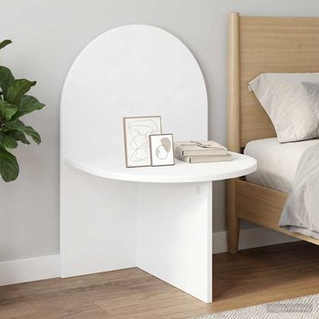 Mesita De Noche - Mueble Para Dormitorio - Madera De Ingeniería - Natural (48x49x65cm)
