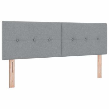 Cabecero，panel De Cabecero Ajustable En Altura Gris Claro 160 Cm Tela