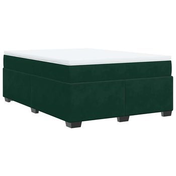 Cama Tapizada 200x160x46 Cm Tejido - Verde