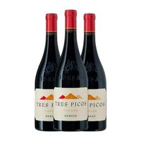 borsao vino tinto tres picos campo joven 75 cl 145 vol pack de 3 unidades