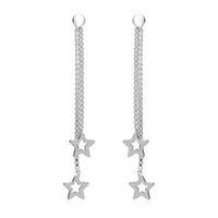 pendientes de plata en forma de estrella