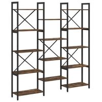 estante de libros roble ahumado 156 x 25 x 1675 cm