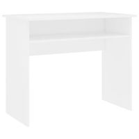 mesa de escritorio   escritorio de despacho  escritorio de madera contrachapada blanco 90x50x74 cm