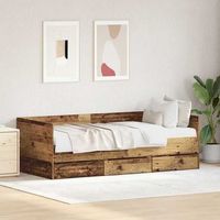 cama de dia madera vieja 90 x 200 cm madera de ingenieria vidaxl