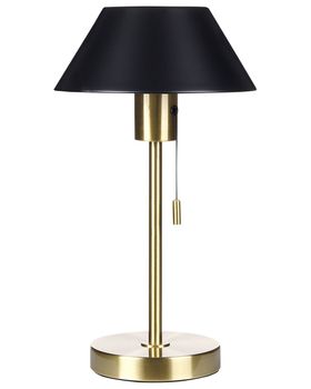 Lámpara de mesa  metal negro dorado