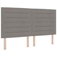 cama tipo box spring con colchon taupe 180 x 200 cm tela vidaxl