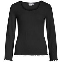 vila camiseta manga larga bensi para mujer