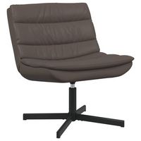 silla giratoria marron 63 x 75 x 76 cm pu brillante vidaxl