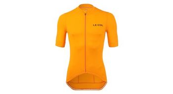 Maillot de manga corta con cuello hors categorie ii naranja