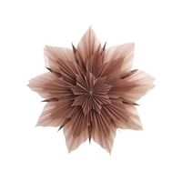 lampara colgante de papel iluminacion decorativa navidena estrella copo de nieve rosa osteran