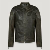belstaff legacy outlaw waxed leather jacket - it 46s