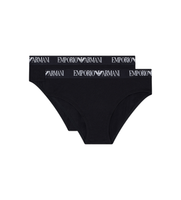 emporio armani para mujer ew000403af13033 set de 2 braguitas marca negro xs homewear algodon