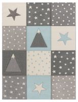 alfombra infantil kosmos azul 133 cm cuadrado