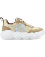 de no name - gong jogger mesh-suede beige