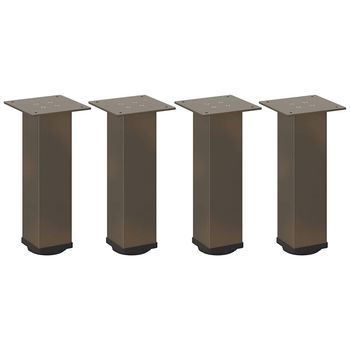 Patas Para Mesa De Centro 4 Uds | Patas De Muebles Acero Acero Natural 42-44 Cm