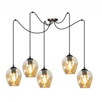 lampara colgante maranto ambar 5 luces