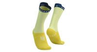 calcetines de ciclismo compressport pro racing v4 0 amarillo verde azul