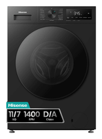 lavadora secadora hisense wd1i1142bbl2 117 kg 1400 rpm a negro