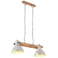 lampara colgante industrial 25 w plateada 109 cm e27 vidaxl