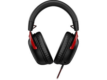 Auriculares gaming - HyperX Cloud III, Con cable, Audio espacial DTS®, Compatible PS5, XBOX Series X S, Switch, Mac y móviles, Rojo