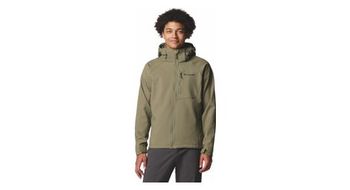 Chaqueta de softshell columbia cascade ridge iii verde para hombre