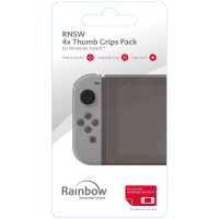 rainbow pack 4x thumb grips para nintendo switch