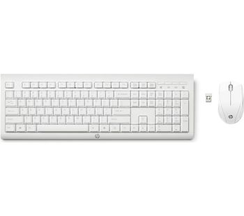 C2710 Wireless Keyboard & Mouse Set - White, White