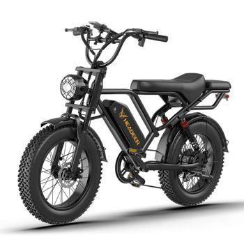 Bicicleta Eléctrica Headeer Bk20 – Batería De 48 V Y 15 Ah, Fat Bike Todoterreno De 20