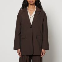 ganni crepe blazer - eu 42uk 14
