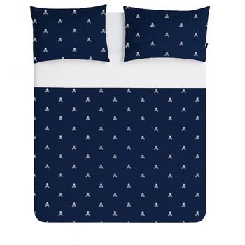 Set Cama (funda Nórdica 260x240 + 2 Almohadas 50x105) Algodón Navy Calaveras Scalpers