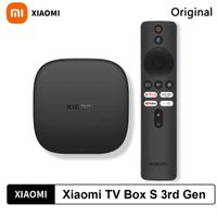 xiaomi tv box s 3 generacion 4k hdr original google tv 32 gb rom wifi 6 bluetooth 52 reproductor multimedia inteligente compatible con netflix  prime  disney control remoto por voz con