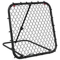 rebotador de futbol ajustable acero negro 84x73x60-80 cm vidaxl