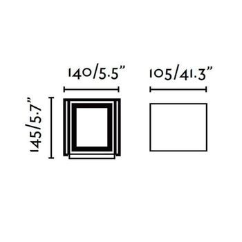 Aplique exterior led olan (6w)