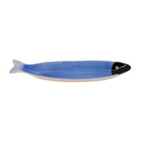 vacia bolsillos de ceramica pez azul 30cm