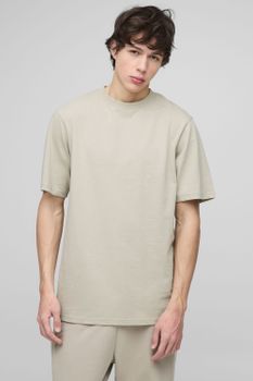 Camiseta Tall Básica Regular Con Cuello De Caja, Verde