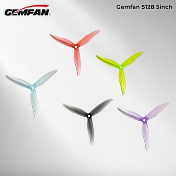 Hélice 5128.0, Hélices 5128 PC de 3 Aspas, Actualización Gemfan 51366 para Drones Multirrotor FPV, Hélice de 3 Aspas de 5 Pulgadas para Carreras FPV, 6 Pares/12