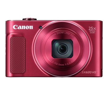 PowerShot SX620 HS Superzoom Compact Camera with 32 GB SDHC Class 10 Card & Case - Red, Red