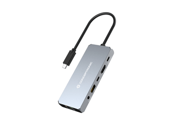 DOCKING USB-C CONCEPTRONIC DONN22G 6-in-1 USB4 40Gbps, 8K 60Hz HDMI, 2.5GbE LAN, USB-A 10Gbps, USB-C