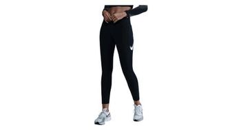 Mallas 7 8 nike fast negro mujer