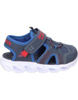 sandalias con luces para nino skechers s lights hypno-splash sunzys 401680n-nvbl azul marino 23