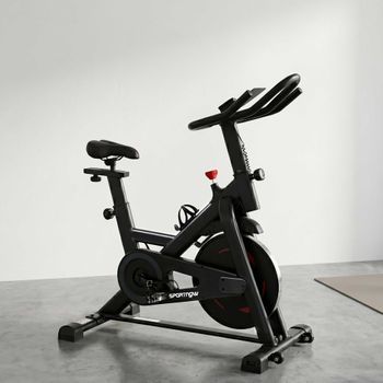 Bicicleta Estática Sportnow De Acero, 111,5x52,5x114,5 Cm, Negro