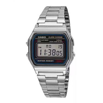 Serie Casio A158WA |   Reloj Digital Unisex |   Vintage |   Cronómetro de 100 segundos |   Alarma Diaria |   Control de Horario Regular |   Batería de 7 Años de Duración