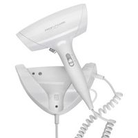 secador de pelo de pared 2 niveles temperatura  velocidad cable largo apagado automatico blanco 1800w proficare ht 3044