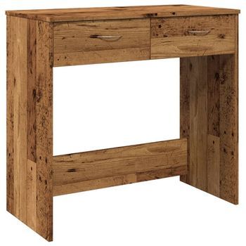 Escritorio De Madera Ingeniería Madera Envejecida 80x40x75 Cm Vidaxl